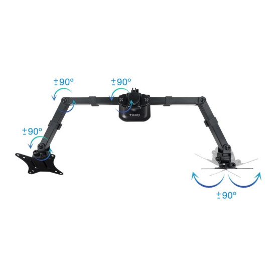 SOPORTE MESA TOOQ HASTA 27 PULGADAS VESA Soportes monitores  tv