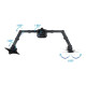 SOPORTE MESA TOOQ HASTA 27 PULGADAS VESA Soportes monitores  tv