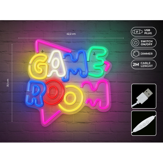 LAMPARA FOREVER NEON PLEXI LED GAME Lámparas LAMPARA FOREVER NEON PLEXI LED GAME Lámparas