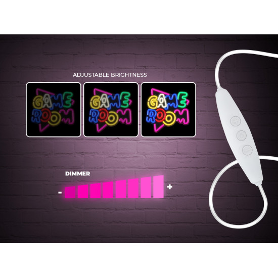 LAMPARA FOREVER NEON PLEXI LED GAME Lámparas LAMPARA FOREVER NEON PLEXI LED GAME Lámparas