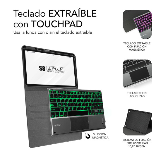FUNDA + TECLADO SUBBLIM KEYTAB PRO Accesorios de tablets FUNDA + TECLADO SUBBLIM KEYTAB PRO Accesorios de tablets