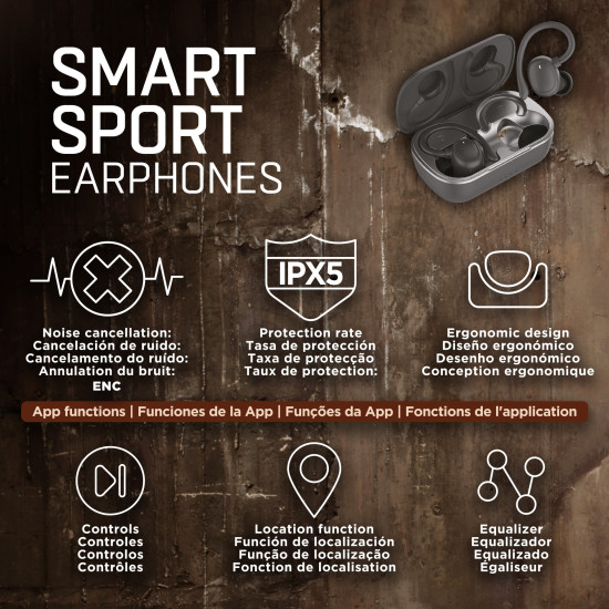 AURICULARES MUVIT IO SPORT ENC INALAMBRICO Auriculares
