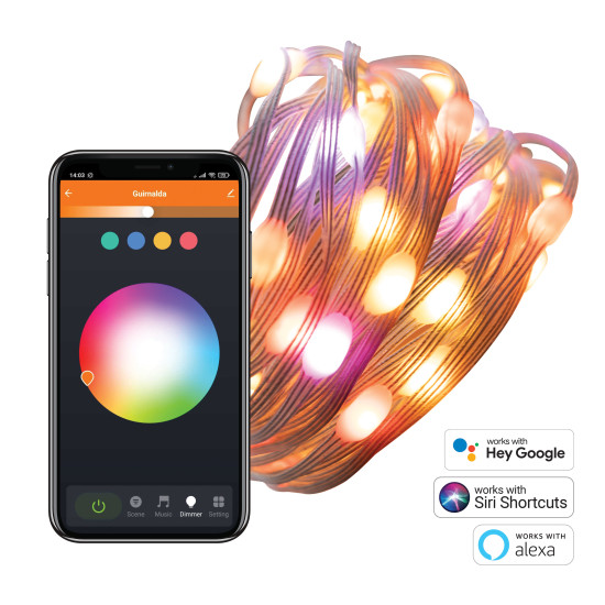 GUIRNALDA LUCES MUVIT IO WIFI DREAMCOLOR Lámparas GUIRNALDA LUCES MUVIT IO WIFI DREAMCOLOR Lámparas