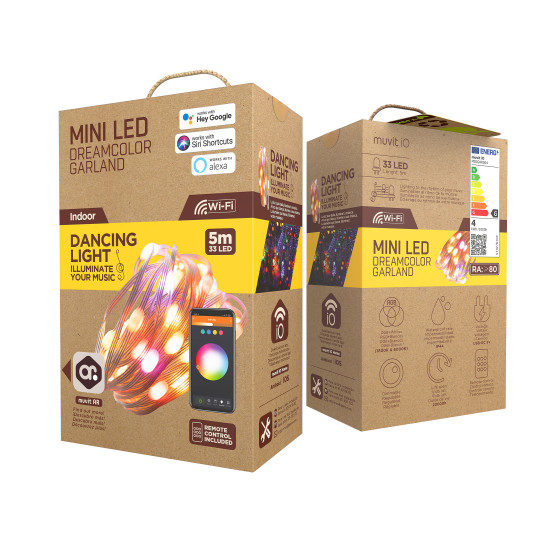 GUIRNALDA LUCES MUVIT IO WIFI DREAMCOLOR Lámparas GUIRNALDA LUCES MUVIT IO WIFI DREAMCOLOR Lámparas