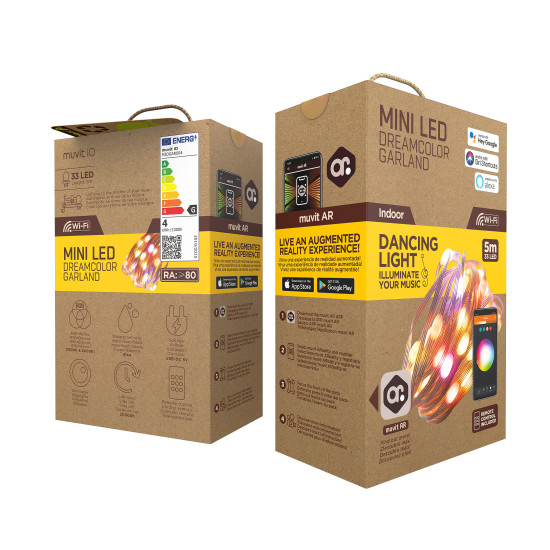 GUIRNALDA LUCES MUVIT IO WIFI DREAMCOLOR Lámparas GUIRNALDA LUCES MUVIT IO WIFI DREAMCOLOR Lámparas