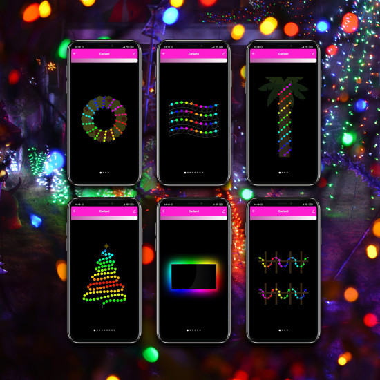 GUIRNALDA LUCES MUVIT IO WIFI DREAMCOLOR Lámparas GUIRNALDA LUCES MUVIT IO WIFI DREAMCOLOR Lámparas