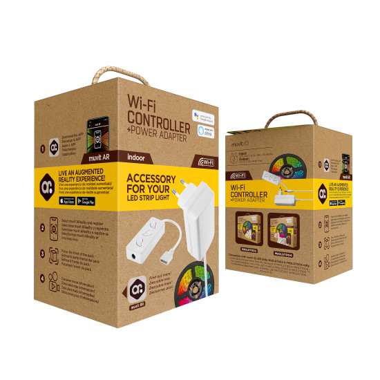 KIT MUVIT IO CONTROLADOR WIFI + Lámparas KIT MUVIT IO CONTROLADOR WIFI + Lámparas