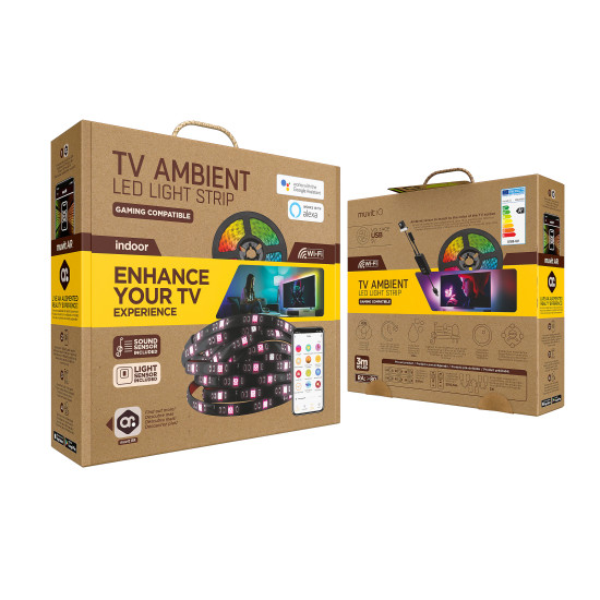 TIRA LED MUVIT IO WIFI TV Lámparas TIRA LED MUVIT IO WIFI TV Lámparas