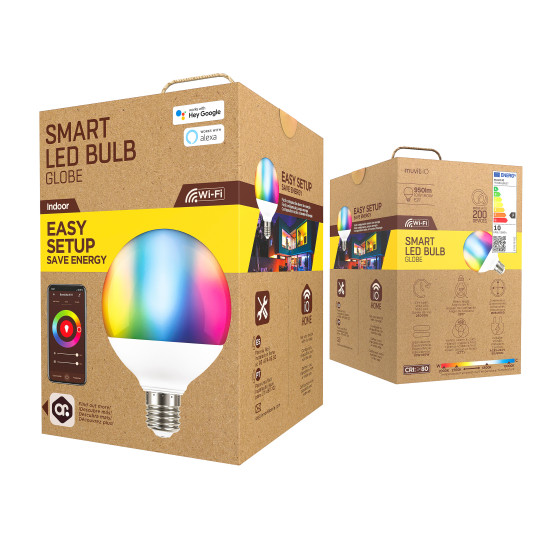 BOMBILLA MUVIT IO GLOBO E27 10W Lámparas BOMBILLA MUVIT IO GLOBO E27 10W Lámparas
