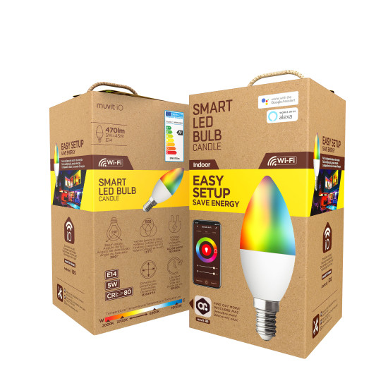 BOMBILLA MUVIT IO GLOBO E14 5W Lámparas BOMBILLA MUVIT IO GLOBO E14 5W Lámparas