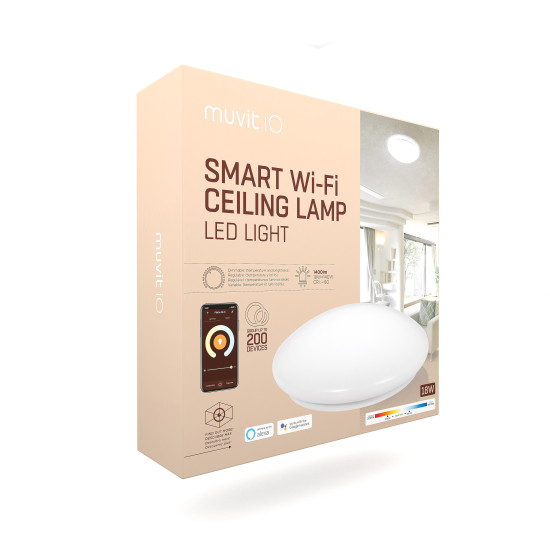 LAMPARA TECHO MUVIT IO WIFI 18W Lámparas LAMPARA TECHO MUVIT IO WIFI 18W Lámparas