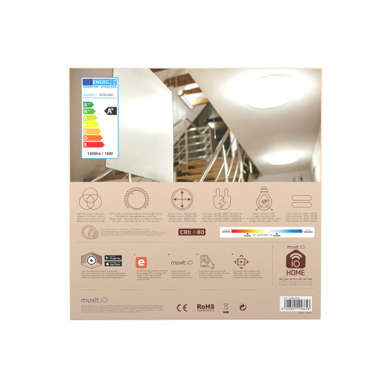 LAMPARA TECHO MUVIT IO WIFI 18W Lámparas LAMPARA TECHO MUVIT IO WIFI 18W Lámparas