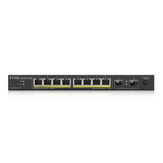 SWITCH ZYXEL GS1100 - 10HP - EU0102F 10 PUERTOS Switch SWITCH ZYXEL GS1100 - 10HP - EU0102F 10 PUERTOS Switch