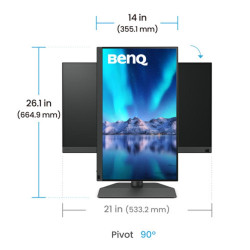 MONITOR BENQ SW242Q 24.1 PULGADAS 2K 60HZ