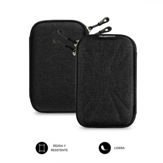 FUNDA SUBBLIM DISCO DURO 2.5 PULGADAS NEGRO Maletines mochilas y fundas FUNDA SUBBLIM DISCO DURO 2.5 PULGADAS NEGRO Maletines mochilas y fundas