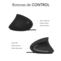 RATON SUBBLIM GLIDE VERTICAL ERGO NEGRO