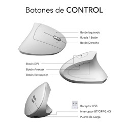 RATON INALAMBRICO SUBBLIM GLIDE VERTICAL ERGO
