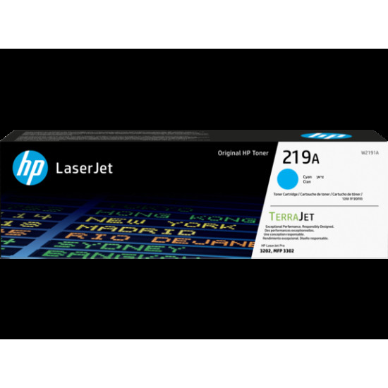 TONER HP 219A CYAN ORIGINAL LASERJET Consumibles impresión láser