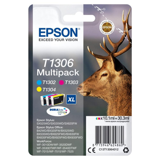 MULTIPACK CARTUCHO TINTA EPSON T1306 CIAN Consumibles impresión de tinta MULTIPACK CARTUCHO TINTA EPSON T1306 CIAN Consumibles impresión de tinta