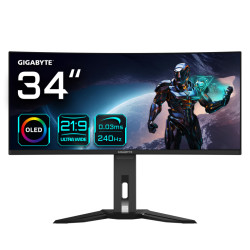 MONITOR GAMING GIGABYTE MO34WQC2 34 PULGADAS 3440X1440