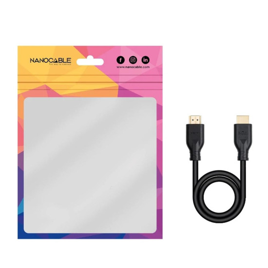 CABLE HDMI 4K NANOCABLE 2M MACHO - MACHO Cables audio vídeo CABLE HDMI 4K NANOCABLE 2M MACHO - MACHO Cables audio vídeo