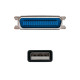 CONVERSOR NANOCABLE USB A PARALELO IMPRESORA Accesorios de portátiles