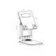 SOPORTE TOOQ PLEGABLE TABLET HASTA 12.9 PULGADAS Soportes monitores  tv