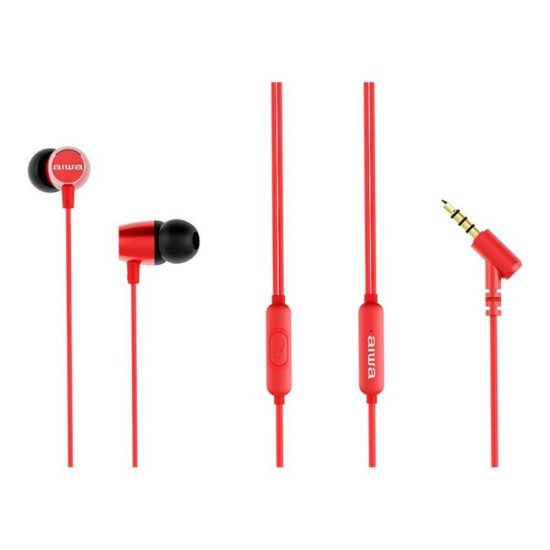 AURICULARES AIWA ESTM - 30RD JACK 3.5MM ROJO Auriculares AURICULARES AIWA ESTM - 30RD JACK 3.5MM ROJO Auriculares