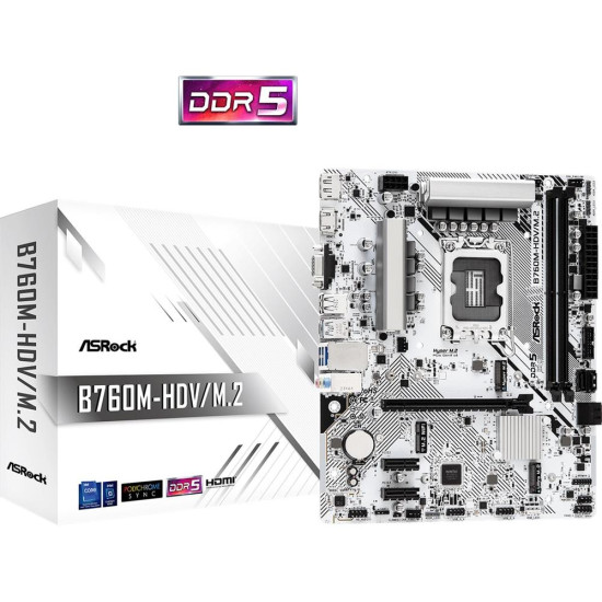 PLACA BASE ASROCK B760M - HDV M.2 1700 Placas base PLACA BASE ASROCK B760M - HDV M.2 1700 Placas base