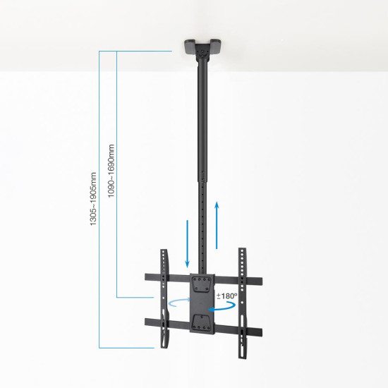 SOPORTE TECHO TOOQ VESA HASTA 75 PULGADAS Soportes monitores tv SOPORTE TECHO TOOQ VESA HASTA 75 PULGADAS Soportes monitores tv