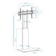 SOPORTE SUELO TOOQ VESA HASTA 85 PULGADAS Soportes monitores  tv