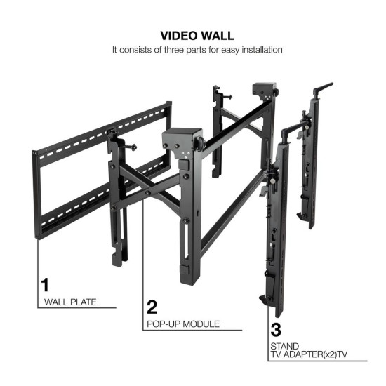 SOPORTE PARED TOOQ VESA HASTA 70 PULGADAS Soportes monitores tv SOPORTE PARED TOOQ VESA HASTA 70 PULGADAS Soportes monitores tv