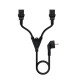 CABLE ALIMENTACION SCHUKO A 2X C13 Accesorios de portátiles CABLE ALIMENTACION SCHUKO A 2X C13 Accesorios de portátiles