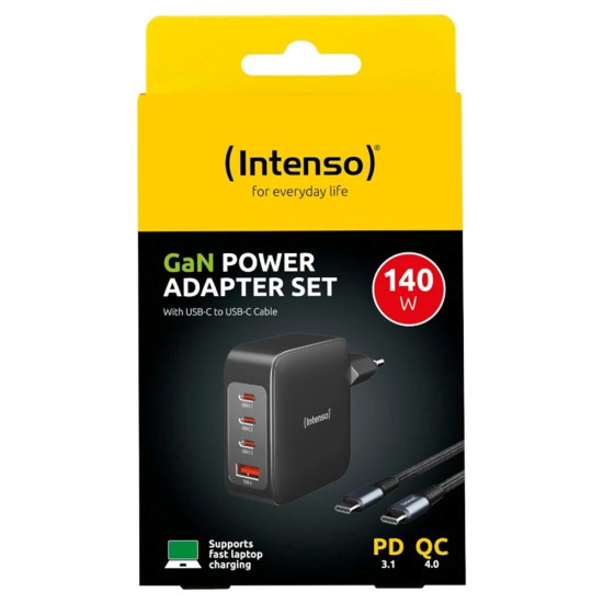CARGADOR PARED INTENSO GAN W140A3C 3X Baterías y cargadores portátiles CARGADOR PARED INTENSO GAN W140A3C 3X Baterías y cargadores portátiles