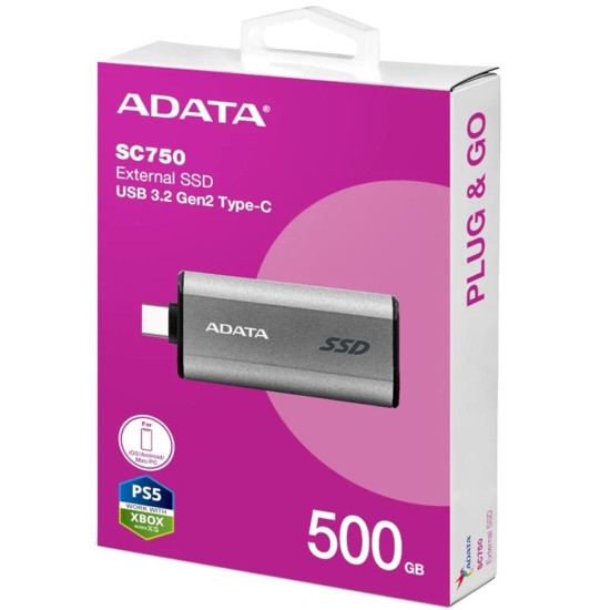 DISCO DURO EXTERNO SSD ADATA SC750 Discos duros externos DISCO DURO EXTERNO SSD ADATA SC750 Discos duros externos
