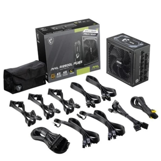 FUENTE ALIMENTACION MSI MAG A1250GL GAMING Fuentes de alimentación FUENTE ALIMENTACION MSI MAG A1250GL GAMING Fuentes de alimentación