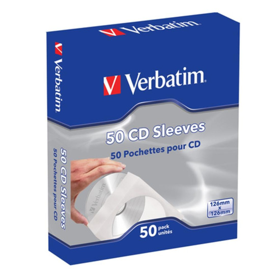 FUNDAS PAPEL VERBATIM CD PACK 50 Cd  dvd  disquetes vírgenes