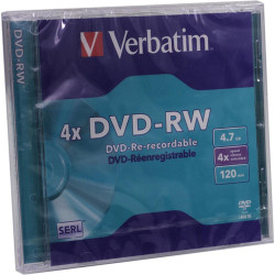 VERBATIM DVD - RW 4.7GB 4X TARRINA 5
