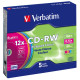 VERBATIM CD - RW 700MB 8X - 10X TARRINA 5 Cd dvd disquetes vírgenes VERBATIM CD - RW 700MB 8X - 10X TARRINA 5 Cd dvd disquetes vírgenes