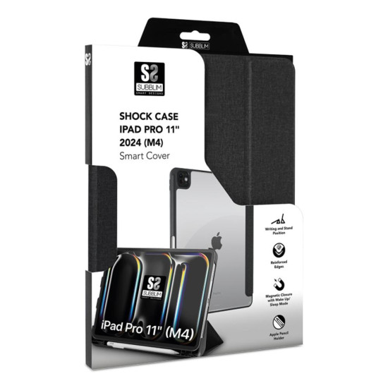 FUNDA SUBBLIM CLEAR SHOCK CASE IPAD Accesorios de tablets