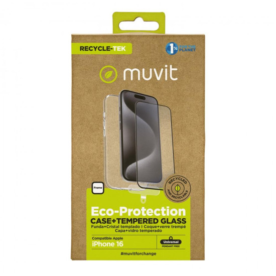 FUNDA MUVIT RECYCLETEK APPLE IPHONE 16 Fundas y carcasas para moviles