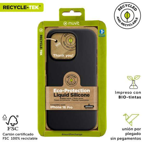 FUNDA MUVIT RECYCLETEK LIQUID SILICONE APPLE Fundas y carcasas para moviles FUNDA MUVIT RECYCLETEK LIQUID SILICONE APPLE Fundas y carcasas para moviles