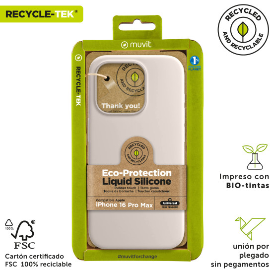 FUNDA MUVIT RECYCLETEK LIQUID SILICONE APPLE Fundas y carcasas para moviles FUNDA MUVIT RECYCLETEK LIQUID SILICONE APPLE Fundas y carcasas para moviles