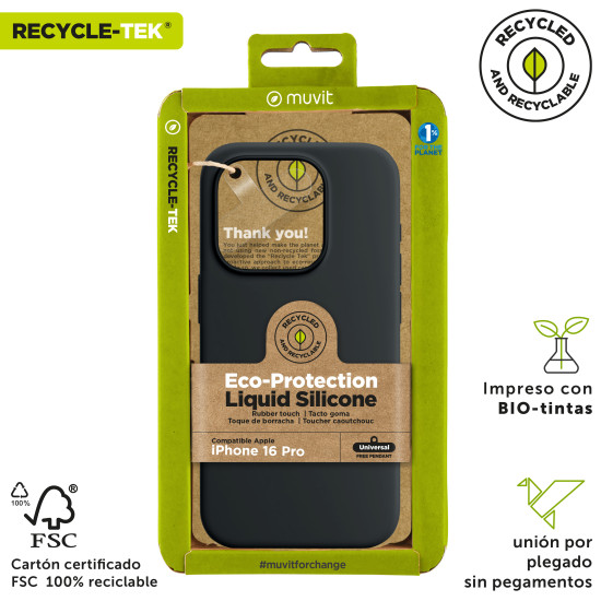 FUNDA MUVIT RECYCLETEK LIQUID SILICONE APPLE Fundas y carcasas para moviles FUNDA MUVIT RECYCLETEK LIQUID SILICONE APPLE Fundas y carcasas para moviles