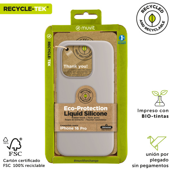 FUNDA MUVIT RECYCLETEK LIQUID SILICONE APPLE Fundas y carcasas para moviles FUNDA MUVIT RECYCLETEK LIQUID SILICONE APPLE Fundas y carcasas para moviles