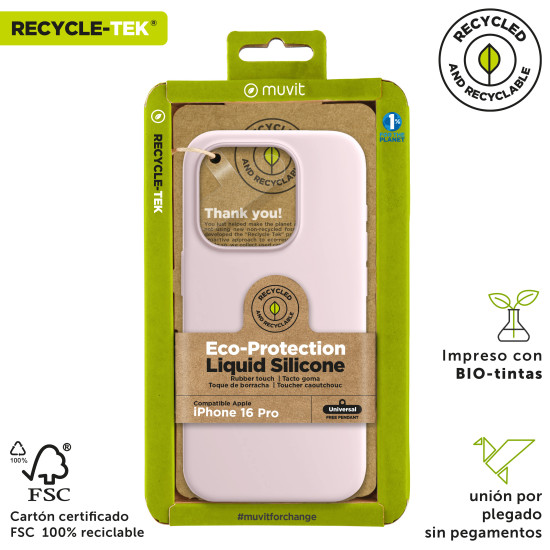 FUNDA MUVIT RECYCLETEK LIQUID SILICONE APPLE Fundas y carcasas para moviles FUNDA MUVIT RECYCLETEK LIQUID SILICONE APPLE Fundas y carcasas para moviles