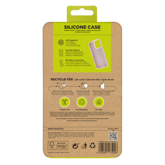 FUNDA MUVIT RECYCLETEK LIQUID SILICONE APPLE Fundas y carcasas para moviles FUNDA MUVIT RECYCLETEK LIQUID SILICONE APPLE Fundas y carcasas para moviles