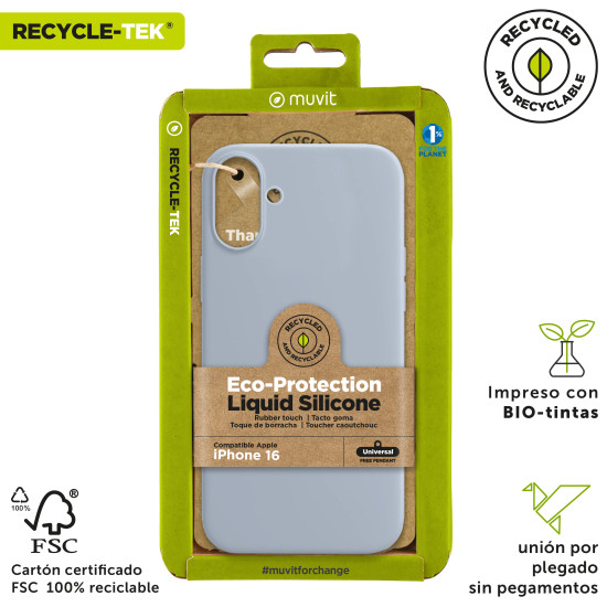 FUNDA MUVIT RECYCLETEK LIQUID SILICONE APPLE Fundas y carcasas para moviles FUNDA MUVIT RECYCLETEK LIQUID SILICONE APPLE Fundas y carcasas para moviles