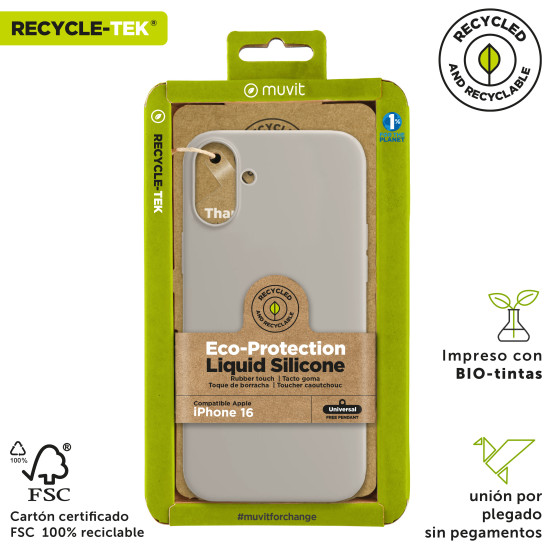 FUNDA MUVIT RECYCLETEK LIQUID SILICONE APPLE Fundas y carcasas para moviles FUNDA MUVIT RECYCLETEK LIQUID SILICONE APPLE Fundas y carcasas para moviles