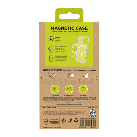 FUNDA MUVIT RECYCLETEK MAGSAFE APPLE IPHONE Fundas y carcasas para moviles FUNDA MUVIT RECYCLETEK MAGSAFE APPLE IPHONE Fundas y carcasas para moviles